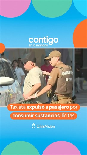 🔴 En Estación Central: Conductor de un taxi denunció que un pasajero que abordó su vehículo empezó a consumir sustancias ilícitas, por lo que decidió bajarlo del auto y entregarlo a Carabineros. El taxista dijo que apenas sorprendió al sujeto consumiendo drogas le pidió que se bajara y que como no lo hizo prefirió entregarlo a la policía uniformada. #ContigoCHV 📲 | Chilevisión