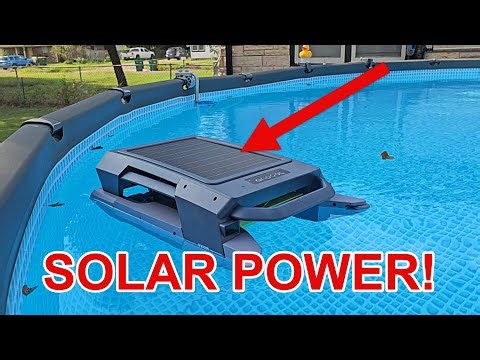 Quick Video Review of This Solar Powered Pool Skimmer