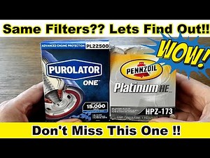 Purolator One Oil Filter PL22500 vs. Pennzoil Platinum Oil Filter HPZ-173 Cut Open
