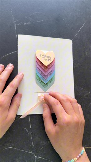 Felicia Heesen 🦋 | Cute card idea 💌💞🐘 #craftideas #indianvibes #handmadecard #bollywood #diycard #diyideas #waterfallcard #dollartreediy #tutorial #reels... | Instagram