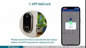 Guarder Smart Door Lock - Biometric, Combination Lock, Keypad, Satin Nickel
