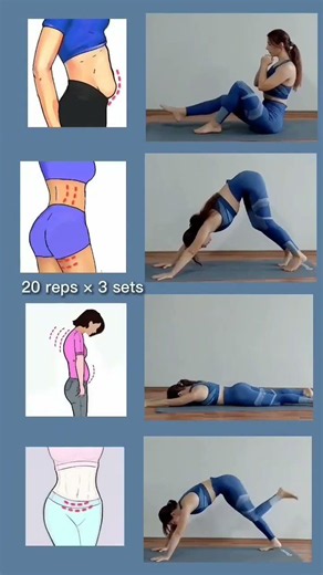 7 Best Exercises to Lose Belly Fat & Fix Bad Posture | 20 Reps × 3 Sets
