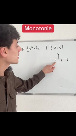 Monotonieverhalten eines Graphen im Intervall analysieren