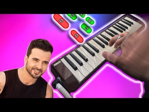 Despacito 🎹 TUTORIAL melodica Luis Fonsi ft. Daddy Yankee(melodica♣chan)