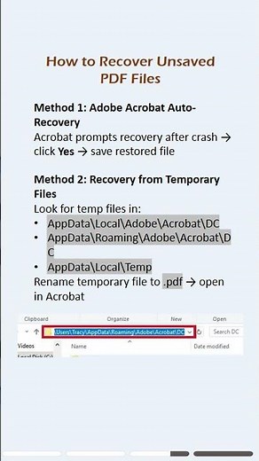 How to Recover Deleted, Unsaved, or Corrupted PDF Files #pdf