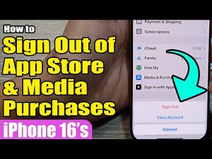 📱 How to Sign Out of App Store & Media Purchases on iPhone 16/16 Pro Max | iOS 18 Guide