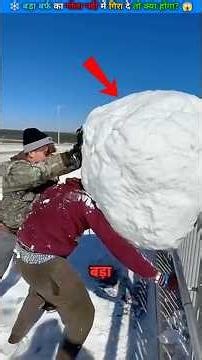 They Dropped a Giant Snowball Into a River 😱