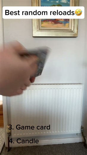 Reloading random objects 😂 #funny #satisfying #shorts #gun #reloading