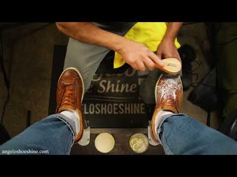 Sit Back and Shine! | Angelo Shoe Shine ASMR