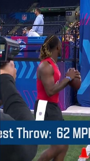 When Joe Milton III Threw the Fastest Pass at the NFL Combine: 62 MPH! 🤯