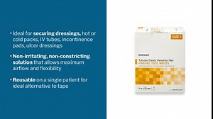 McKesson Tubular Elastic Retainer Net Dressing, Non-Sterile, Finger, Toes, Wrist, Size 1, 6 in x 25 yd, 1 Count, 10 Packs, 10 Total