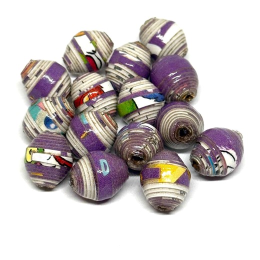 Handmade Cereal Box Paper Beads for Jewelry - Etsy