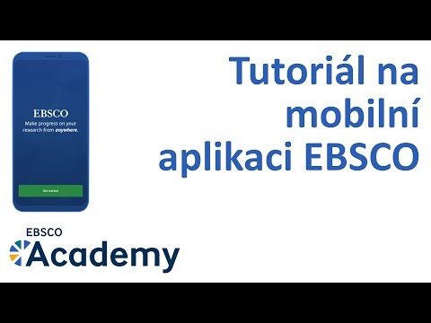 Tutoriál na mobilní aplikaci EBSCO