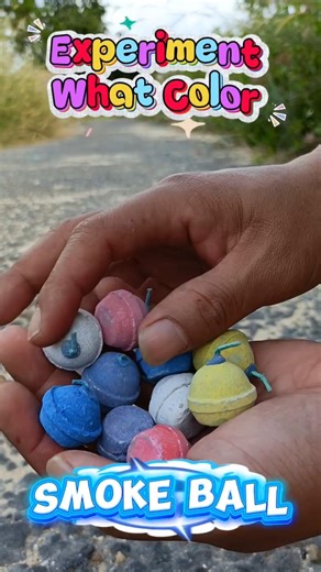 So fun and interesting with colorful smoke balls! #shorts