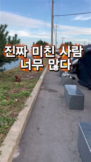 진짜 미친 사람 너무 많다 #노지 #차박 #캠핑 #빌런 #악마