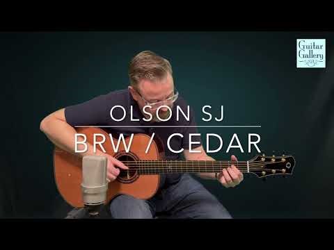 Olson SJ BRW and Cedar Guitar at Guitar Gallery TN.