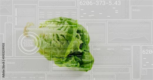 HUD panels sliding causing lettuce shifting rotating while values updating showing freshness data