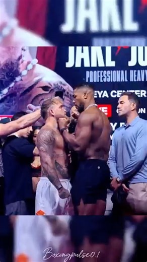 Tension Explodes at Jake Paul vs Anthony Joshua Final Faceoff #boxing #boxingnews #shorts
