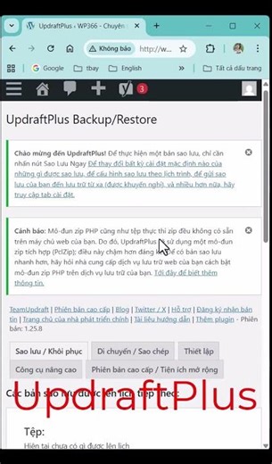 Cách sao lưu & khôi phục website WordPress với UpdraftPlus cực dễ!