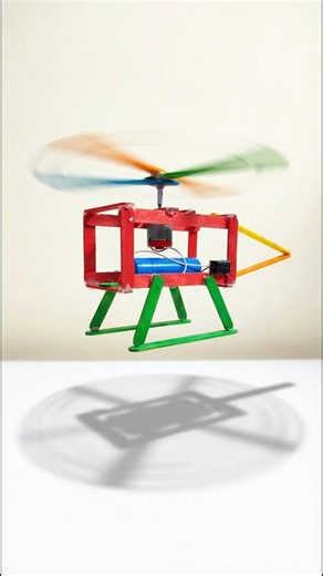 This DIY Stick Helicopter Actually FLIES! 🚁😱 #shorts #viral