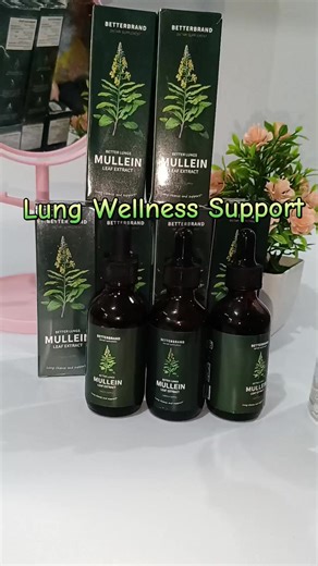 Mullein Leaf Extract Drops for Lung Health Support