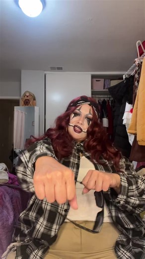 Last minute fit Chola Clown was my vibe #halloween#lastminute#leanlikeacholo