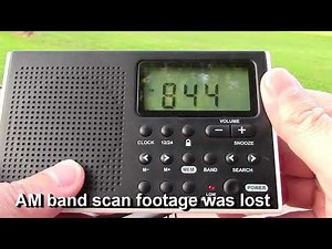 GPX AM FM SW Radio Model R616W Review Demo