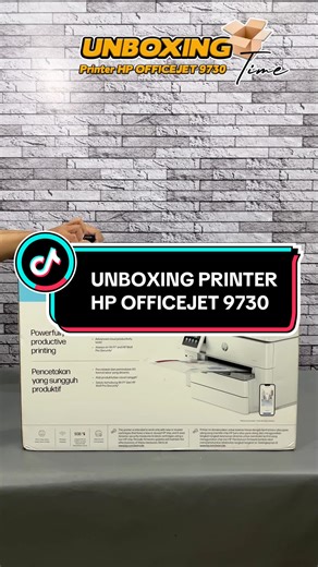 UNBOXING TIME: PRINTER HP OFFICEJET 9730 #asmr #unboxing #hp #fyp #printer