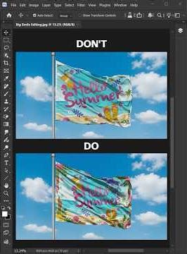 Photoshop 2026 Tips: How to Create a Flag Mockup! #shorts
