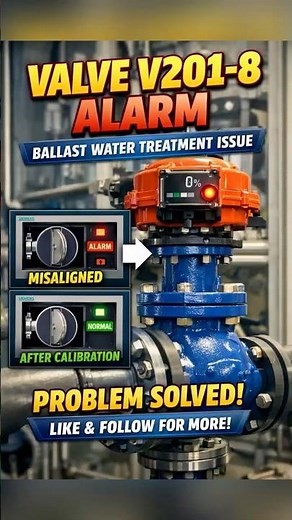🔧⚠️ Valve V201-8 Alarm Troubleshooting & Calibration | Alfa Laval PureBallast 3.1 ⚓️✔️