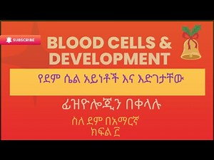 Cellular elements of Blood and Genesis of Blood Cells #የደም ሴል አይነቶች እና አመራረታቸው #Nursing #Medicine