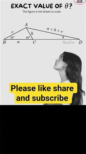 Find angel in this math problem #geometry #maths #mathpuzzle #olympiad #matholympiad #math