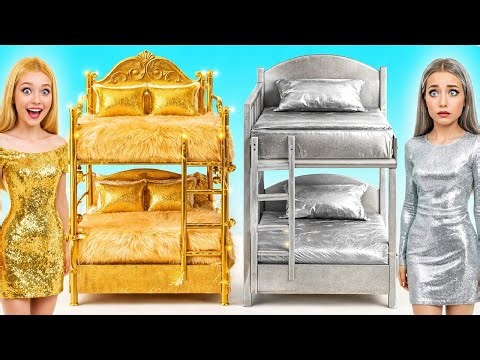 VIP ✨ VS Poor ROOM Makeover Transformation 💎 Hacks For Ultimate Home 