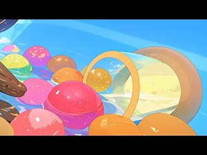 Water marble run animation ☆ Underwater footage and water sounds