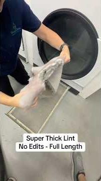 Super Thick Lint - No Edits - Full Length #laundromat #lintcleaning -#cleaning