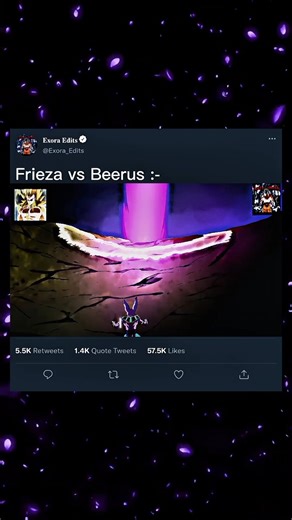 Beerus vs Frieza 🥶 | Dragon ball #dragonball #anime #frieza #beerus #shorts #viralshorts