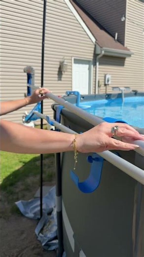 Ultimate Pool Organization with Must-Have Hooks! #PoolLife #OrganizationHacks