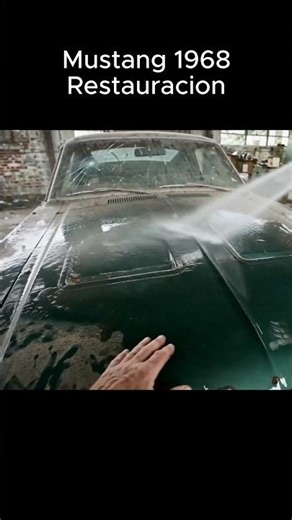 1968 Mustang Barn Find Transformation #classiccars #restoration #satisfying