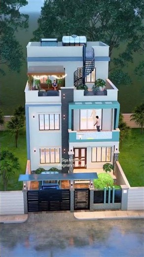 Modern Ghar ka 🏡 Design #elevation #frontelevation #house #housedesign #home #song #hindisong