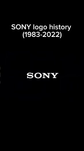 SONY logo history (1983-2022)