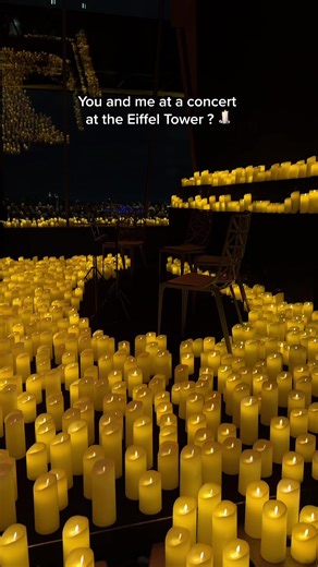 Some plans don’t need explaining, especially a concert at the Eiffel Tower 🗼Link in bio 💛 #candlelightconcert #eiffeltower #parisfrance