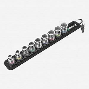 Wera 003970 Belt 1 Zyklop 3/8" Drive Socket Set with Holding Function - Metric
