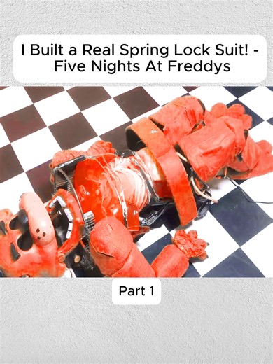 I Built a Real Spring Lock Suit! - Five Nights At Freddys