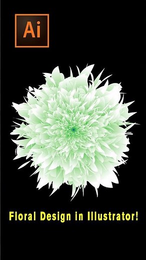 Beautiful Floral Vector Design in Illustrator!