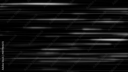 Anime speed lines animation on black background with white manga action lines, high speed motion effect, comic book flash overlay, radial and horizontal velocity lines, seamless loop 4K