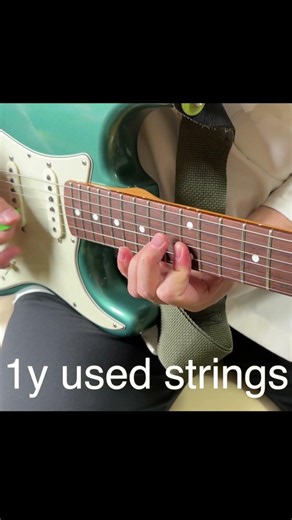 1959 Stratocaster/1y used strings VS new strings/1年使用弦vs新品