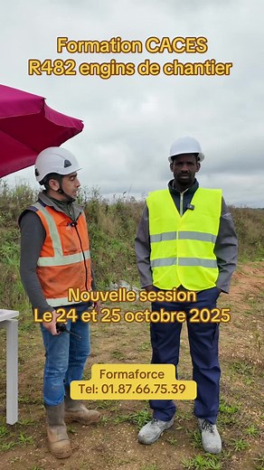 Formation CACES R482 Engins de Chantier - Nouvelle Session