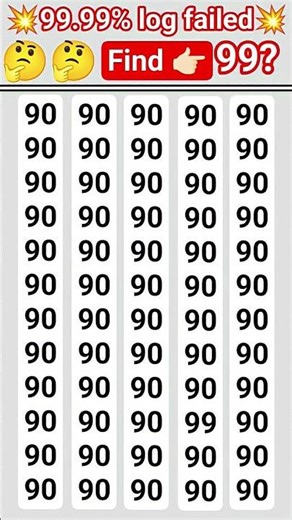 Find Different Number #quiz #numbers