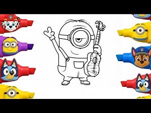 How to Draw Minions Easy | Cartoon Drawing Tutorial