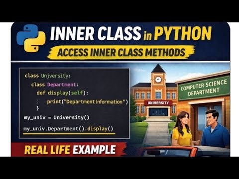 Inner Class In Python| Access Inner Class Methods (‪@ECL365CLASSES‬